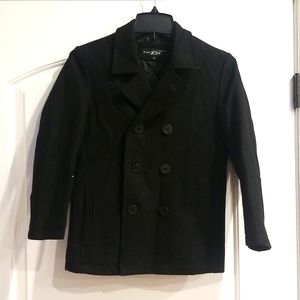 Black Rivet Double Breasted Coat size M